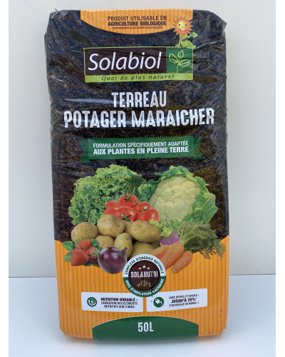 Terreau spécial potager maraicher Sac 50L