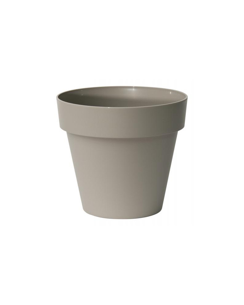 Pot plastique MITU sable Ø30cm forme STANDARD