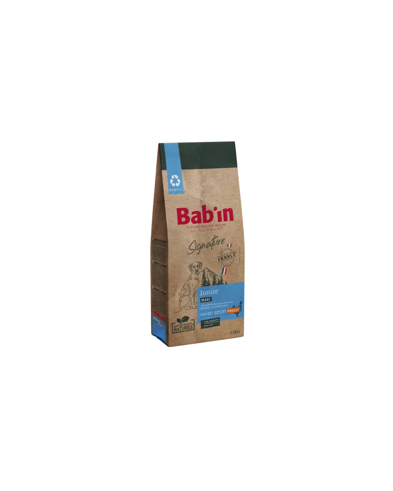 Croquette chien au poulet BABIN signature maxi junior 12kg