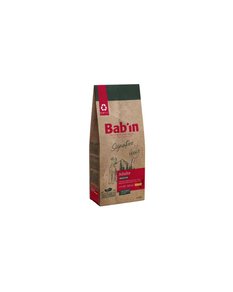 Croquette chien au poulet BABIN signature medium adulte 3kg