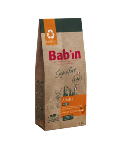 Croquette chien au poulet BABIN signature mini adulte 6kg