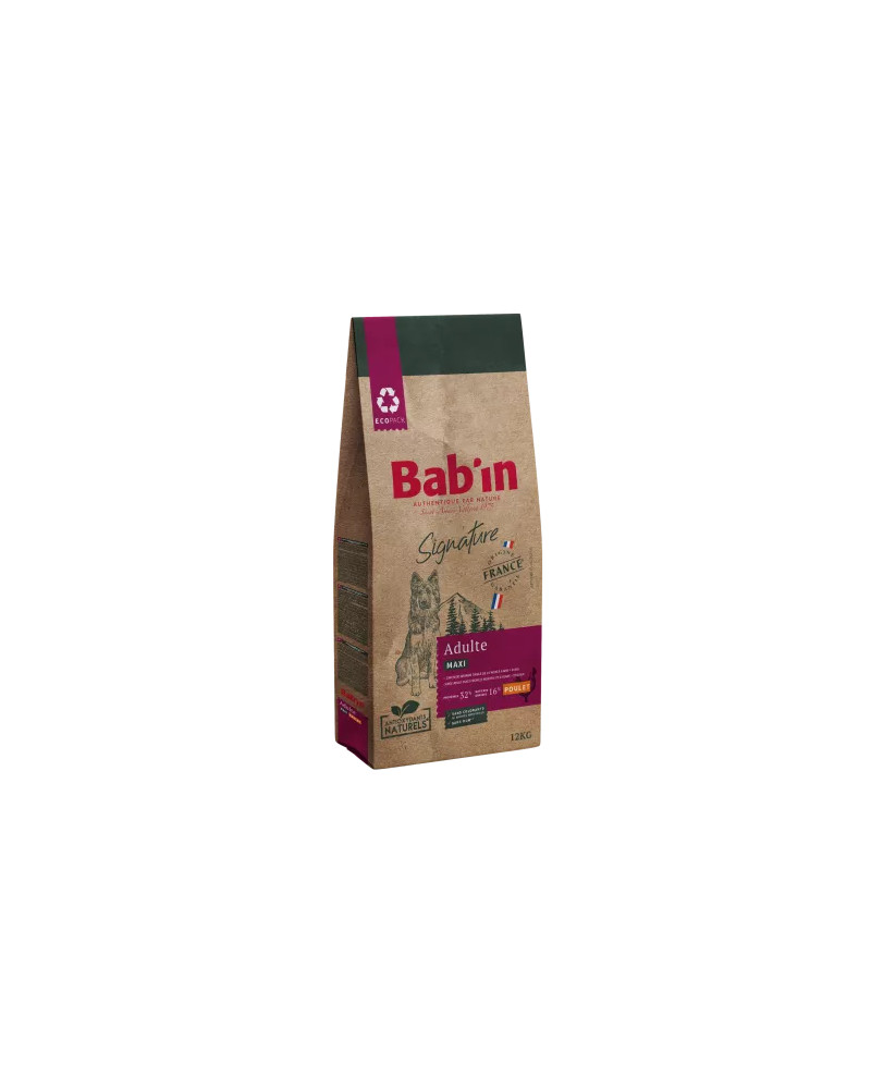 Croquette chien au poulet BABIN signature maxi adulte 12kg