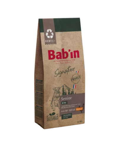 Croquette chien au poulet BABIN signature mini senior 2kg