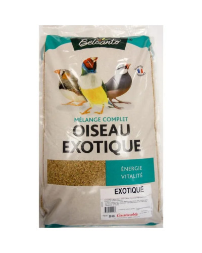 Mélange pour oiseau exotique 20KG Coustenoble