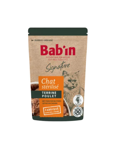 Terrine chat au poulet BABIN 1*80G