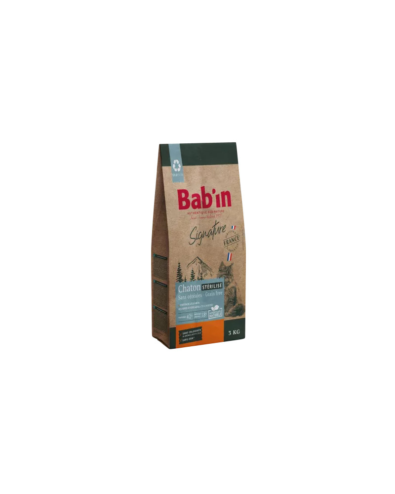 Croquette chaton sans céréales BABIN Signature 3KG