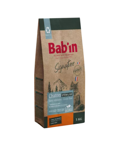 Croquette chaton sans céréales BABIN Signature 3KG