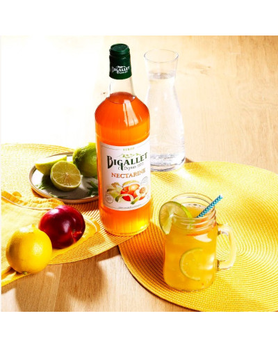 Sirop nectarine 1L Maison Bigallet