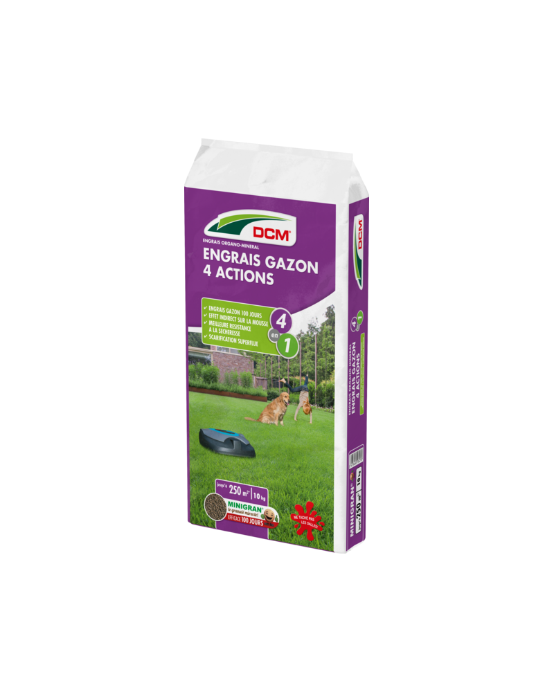 Engrais gazon 4 actions 10kg DCM