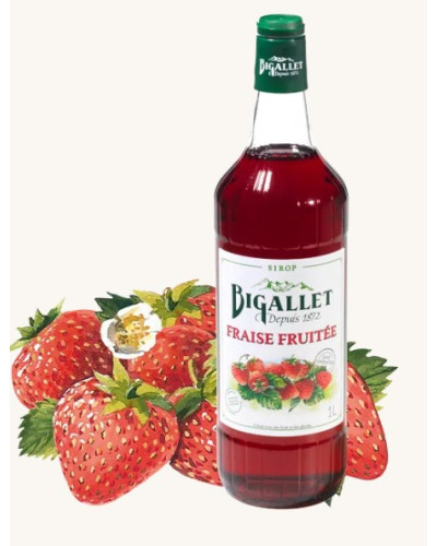 Sirop de fraise fruitée1L Maison Bigallet