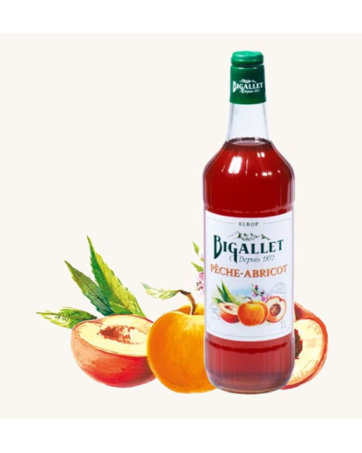 Sirop pêche abricot 1L Maison Bigallet