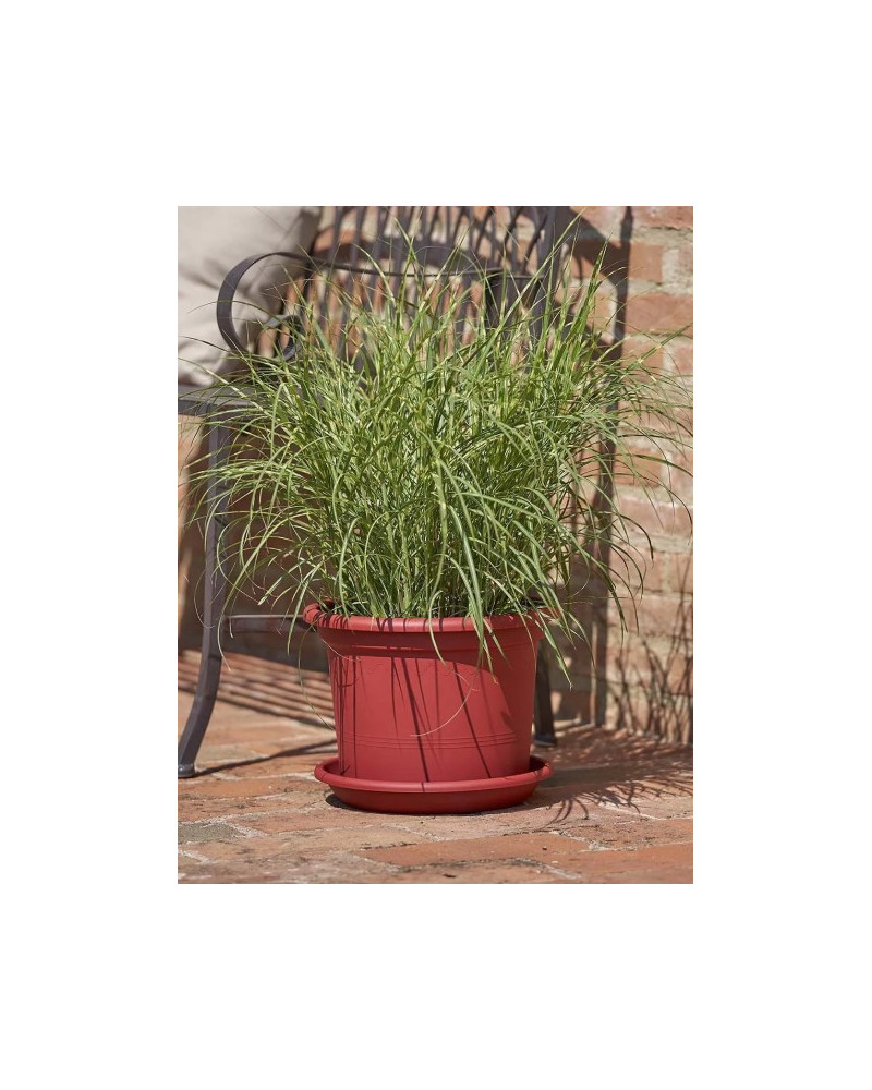 Pot PVC Rouge brique Gamme Geo 20 cm