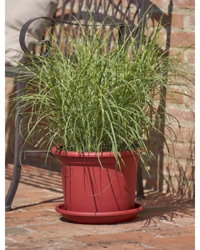 Pot PVC Rouge brique Gamme Geo 40 cm
