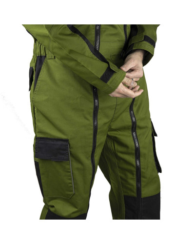 Combinaison double fermeture TRIDENT vert Taille 2/S - Marque LMA