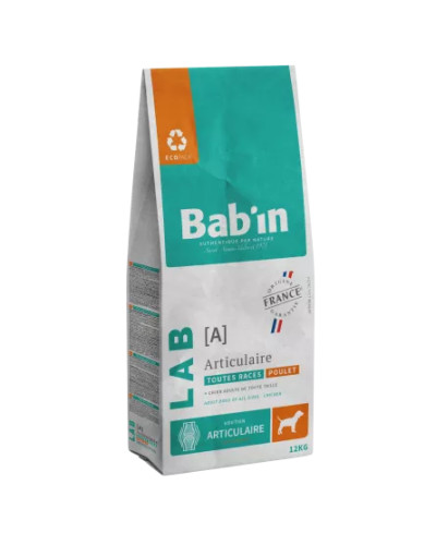 Croquette chien au poulet spécial articulation BABIN toutes races adulte articulaire 12kg