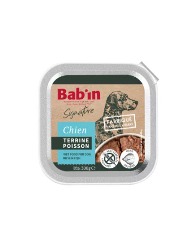 Terrine chien au poisson BABIN signature 18*300g