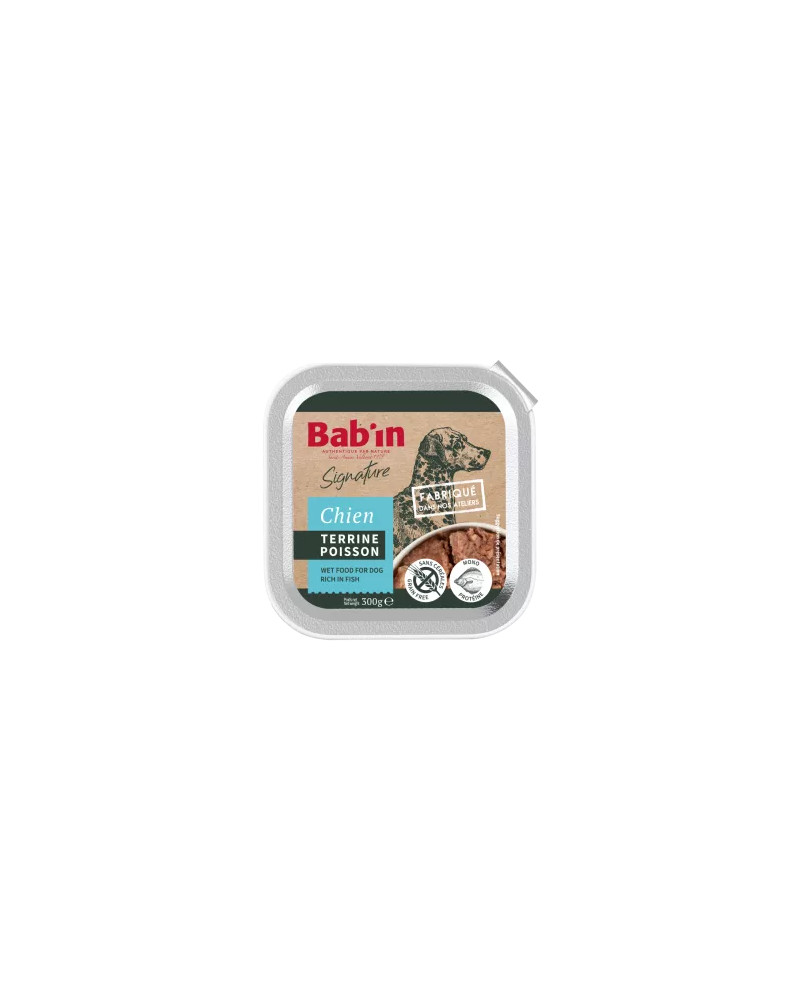 Terrine chien au poisson BABIN signature 1*300g