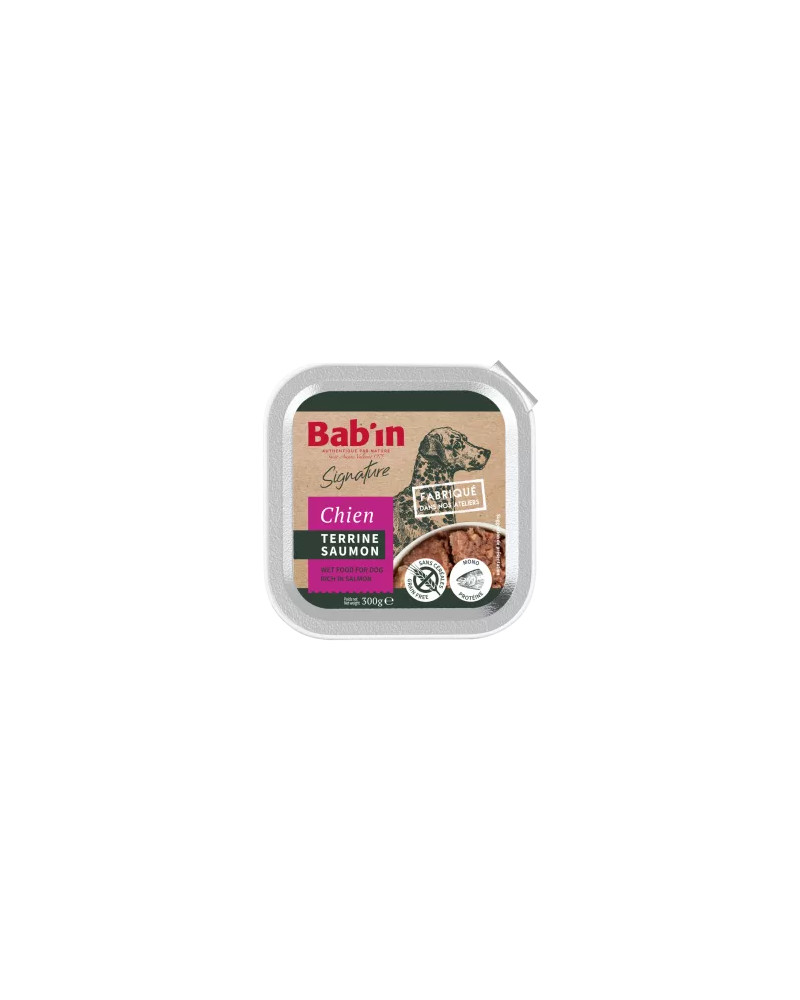 Terrine chien au saumon BABIN signature 1*300g