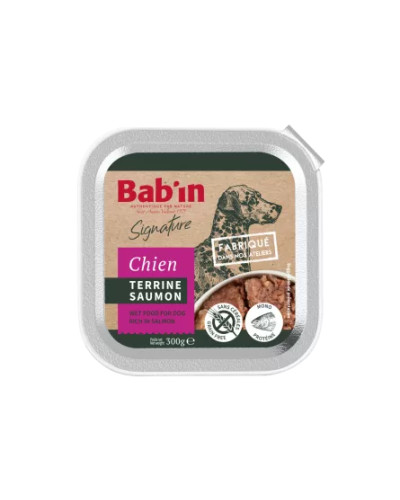 Terrine chien au saumon BABIN signature 1*300g