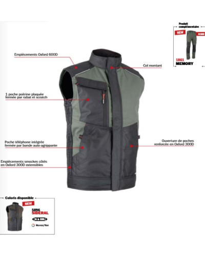 Gilet sans manche multipoche PHASE Taille 5/XL - Marque LMA