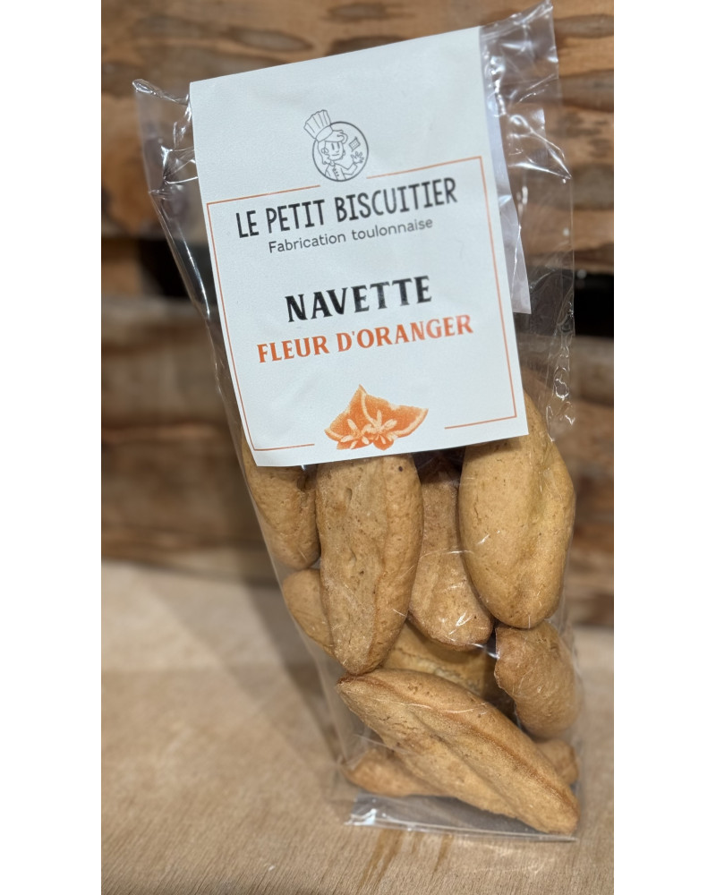 Navettes à la fleur d'oranger sachet de 110 gr. - Le petit biscuitier