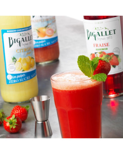 Sirop de fraise fruitée1L Maison Bigallet