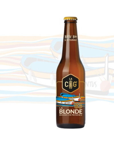 La Cig Bière blonde 33 cl bio Médaille de bronze